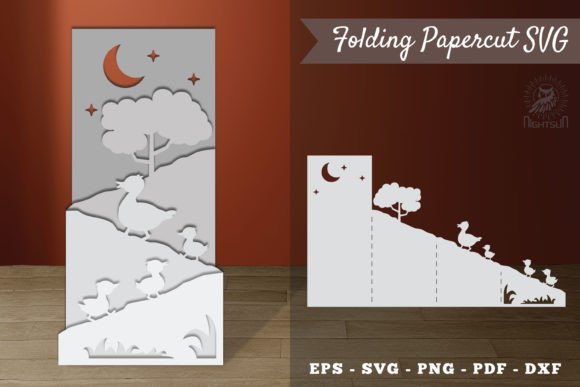 Baby Duck and Mom Folding Papercut SVG Review: A Thoughtful Design for Real Projects