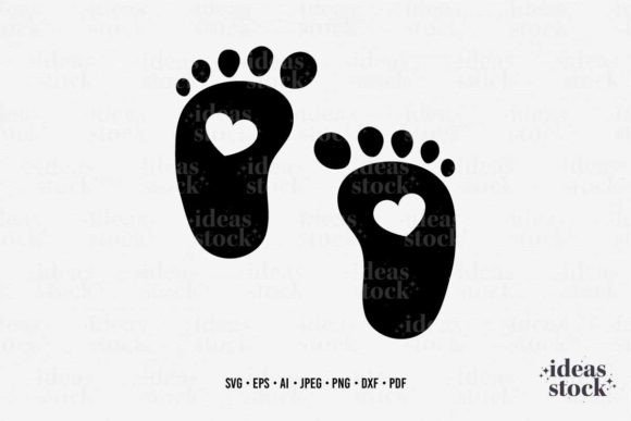 Baby Foot. Footprint SVG for Crafts & Graphics: A Brand Designer’s Perspective