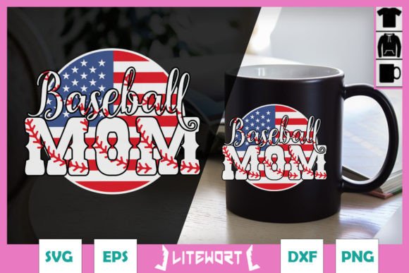 Baseball Mom American Flag SVG Review for Real Projects