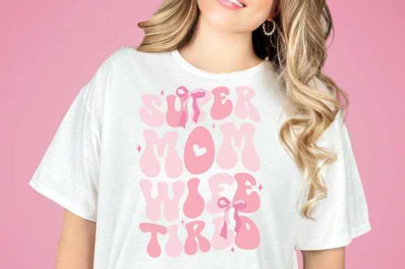 Coquette Mom Wife Tired Svg Png Flowers Graphics in Crafts