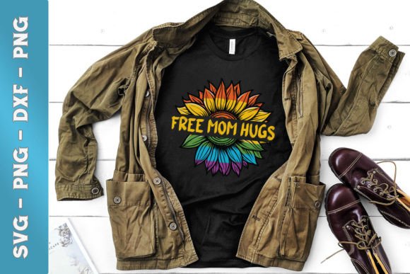 Free Mom Hugs LGBT SVG: A Graphic Design Asset for Crafts and Handmade Creations