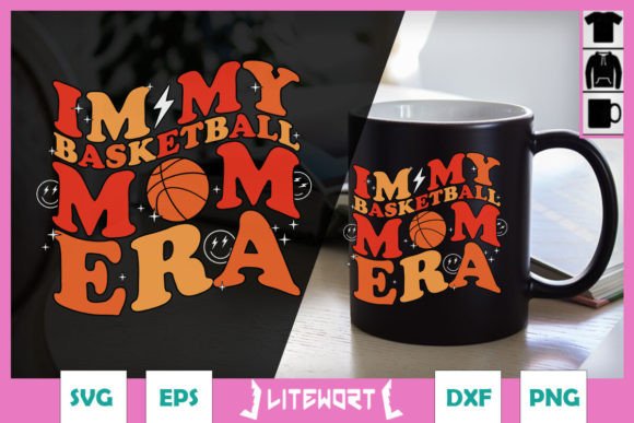 In My Basketball Mom Era Basketball SVG: A Crafts-Friendly Graphic for Content Creators