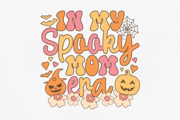 In My Spooky Mom Era Retro SVG Design for Crafts and Graphics