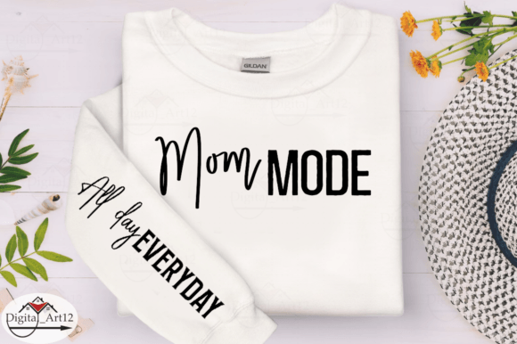 Mom Mode Sleeve SVG Design: A Versatile Graphic for Crafts and Branding