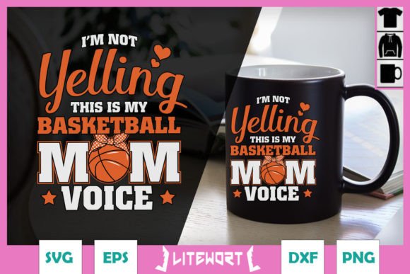 My Basketball Mom Voice Basketball SVG: A Versatile Graphic Design Asset for Crafts and Branding